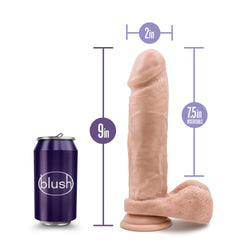 Au Naturel Suction Cup Dildo Vanilla 9"
