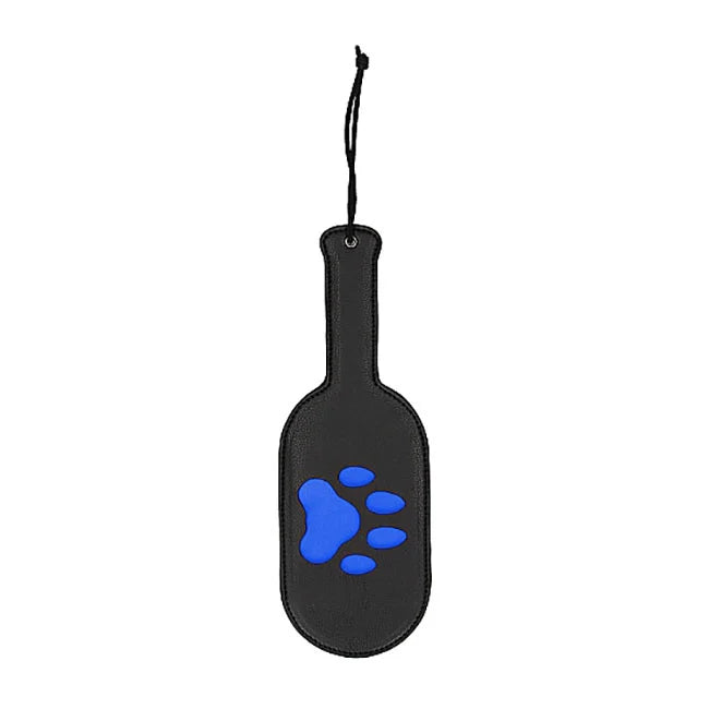 Puppy Play Paw Paddle Black Blue