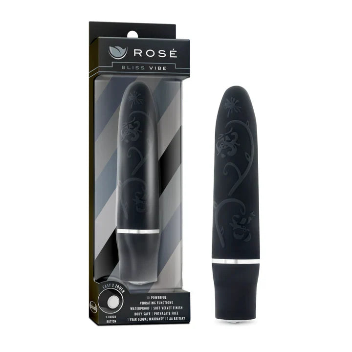 Rosé Bliss Vibe Mini Vibrator Black