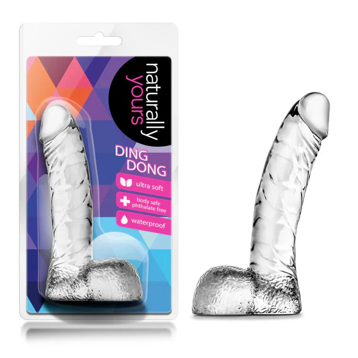 Naturally Yours Ding Dong Realistic Dildo Clear 5.5"
