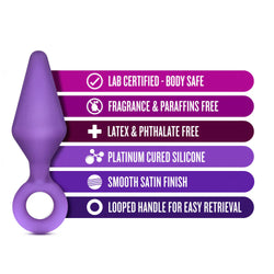 Luxe Candy Rimmer Anal Plug Purple 4.5-Inch