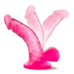 Naturally Yours Curved G-Spot Dildo Pink 4.75"