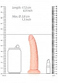 RealRock Slim Dildo Suction Cup 6"