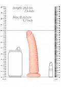 RealRock Slim Dildo Suction Cup 7"