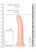 RealRock Slim Dildo Suction Cup 8"