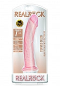 RealRock Curved Realistic Dildo Suction Cup 7"