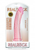 RealRock Curved Realistic Dildo Suction Cup 9"