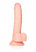 RealRock Curved Realistic Dildo With Balls 7"
