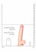 RealRock Straight Realistic Dildo With Balls 11"