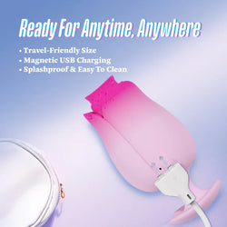 Aria Tulip Trance Suction Vibrator Pink