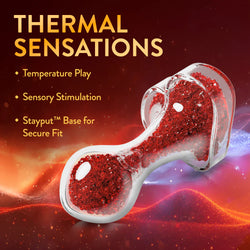 Oh My Gem Lustre Glass Anal Plug Ruby