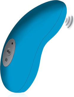 Fuzu Velvet Vibrating Palm Massager Neon Blue
