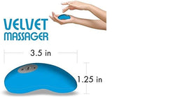 Fuzu Velvet Vibrating Palm Massager Neon Blue