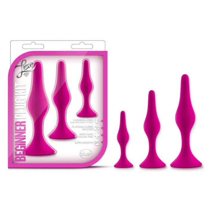 Luxe Beginner Kit Anal Plug Pink