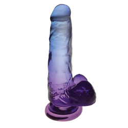 Shades Gradient Dildo Blue & Violet 7"