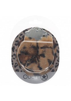 Ouch! Heavy-Duty Fluffy Handcuffs Leopard