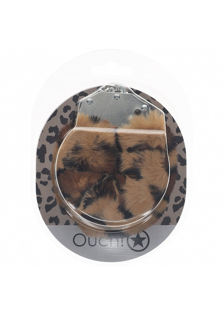 Ouch! Heavy-Duty Fluffy Handcuffs Leopard