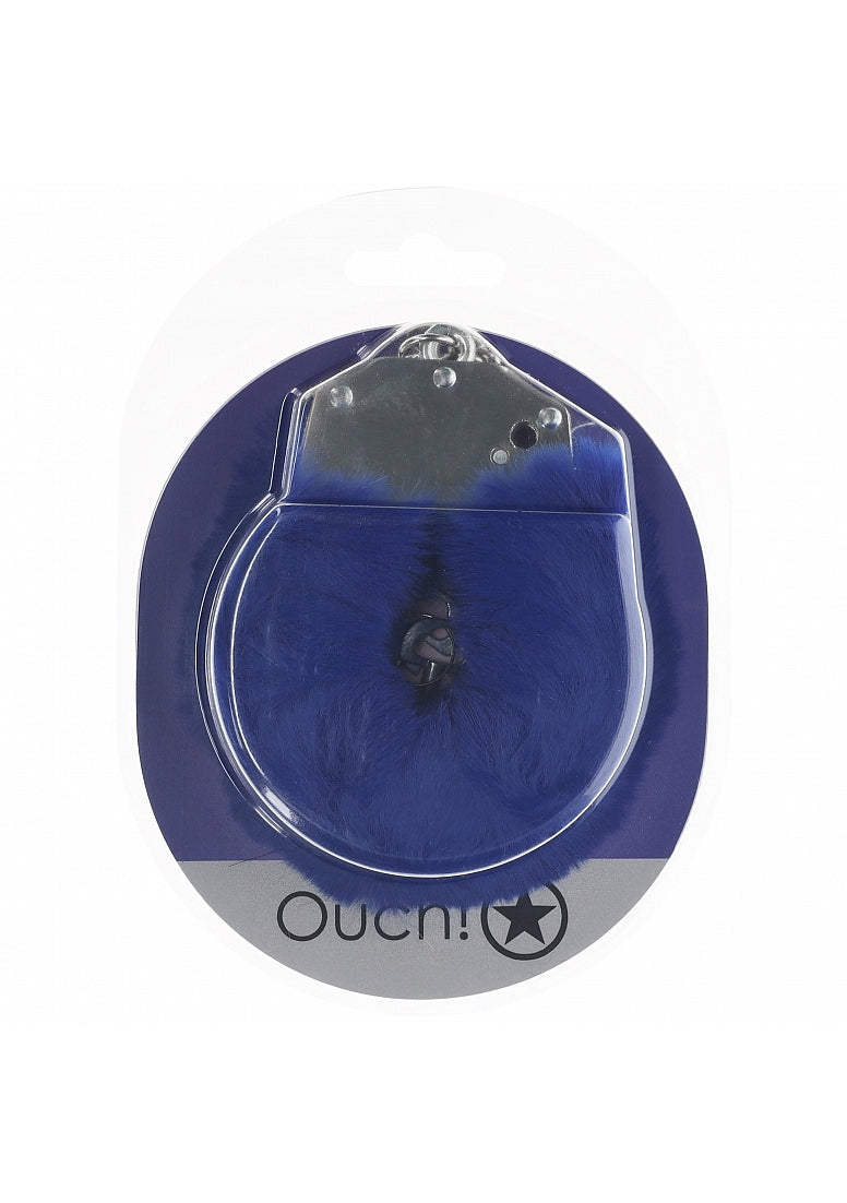 Ouch! Heavy-Duty Fluffy Handcuffs Navy