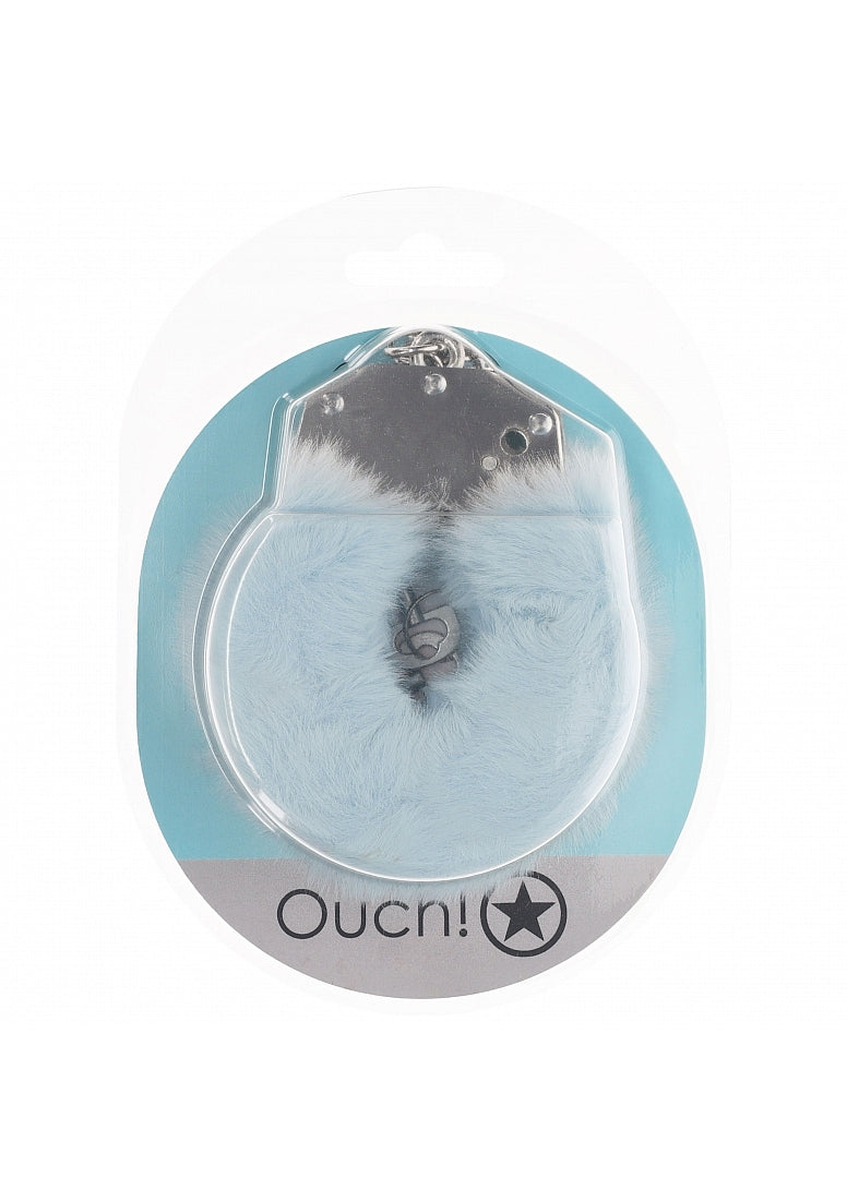 Ouch! Heavy-Duty Fluffy Handcuffs Powder Blue