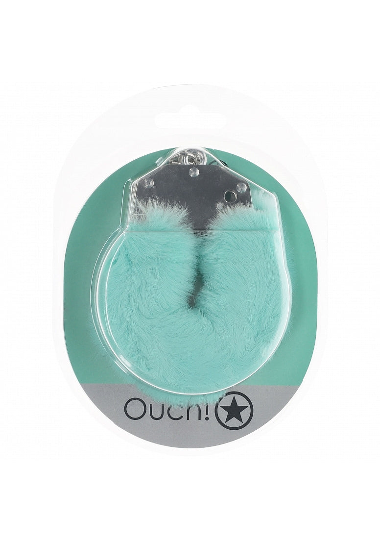 Ouch! Heavy-Duty Fluffy Handcuffs Powder Green