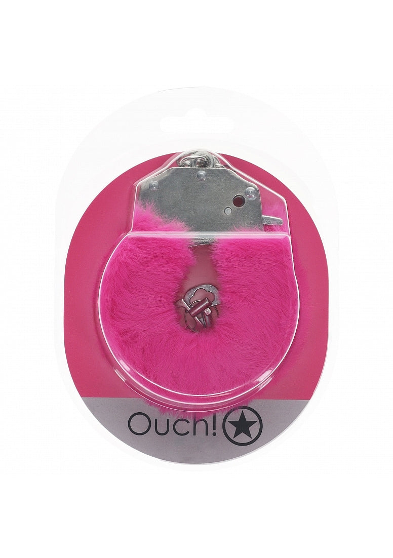 Ouch! Heavy-Duty Fluffy Handcuffs Pink