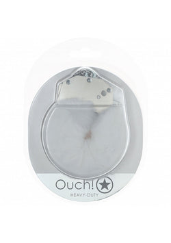 Ouch! Heavy-Duty Fluffy Handcuffs White