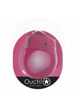 Ouch! Classic Metal Handcuffs Pink