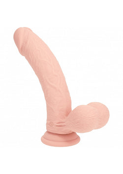 Realrock Dual Layer Rechargeable Vibrating Dildo Flesh 8"