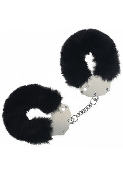 Ouch! Heavy Duty Fluffy Handcuffs Black