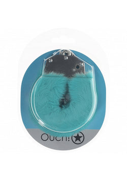 Ouch! Heavy-Duty Fluffy Handcuffs Blue