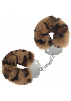 Ouch! Heavy-Duty Fluffy Handcuffs Leopard