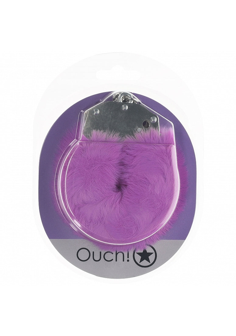 Ouch! Heavy-Duty Fluffy Handcuffs Purple