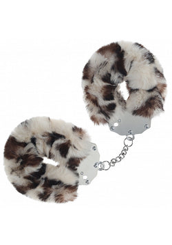Ouch! Heavy-Duty Fluffy Handcuffs Snow Leopard