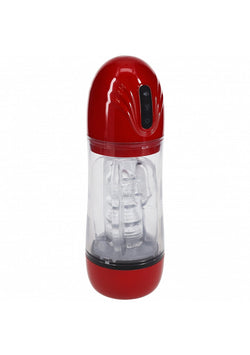 PUMPED SonicPull Masturbator 10 Func Red