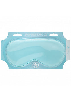 Ouch! Powder Blue Satin Blindfold Mask
