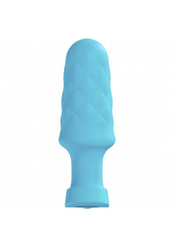 Loveline Velvet Remote Vibrating Plug Blue