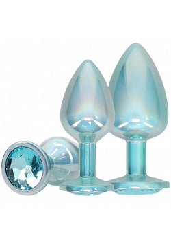 Ouch! Paris Metal Anal Plug Set Blue