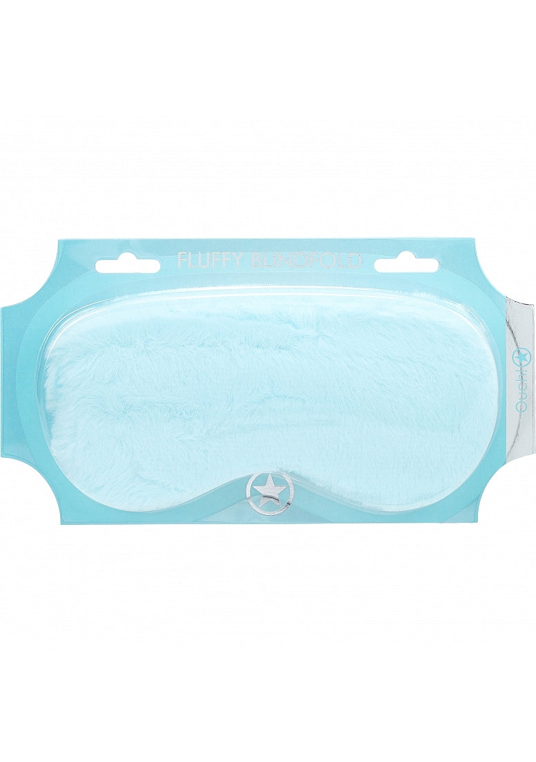 Ouch! Powder Blue Fluffy Blindfold Mask