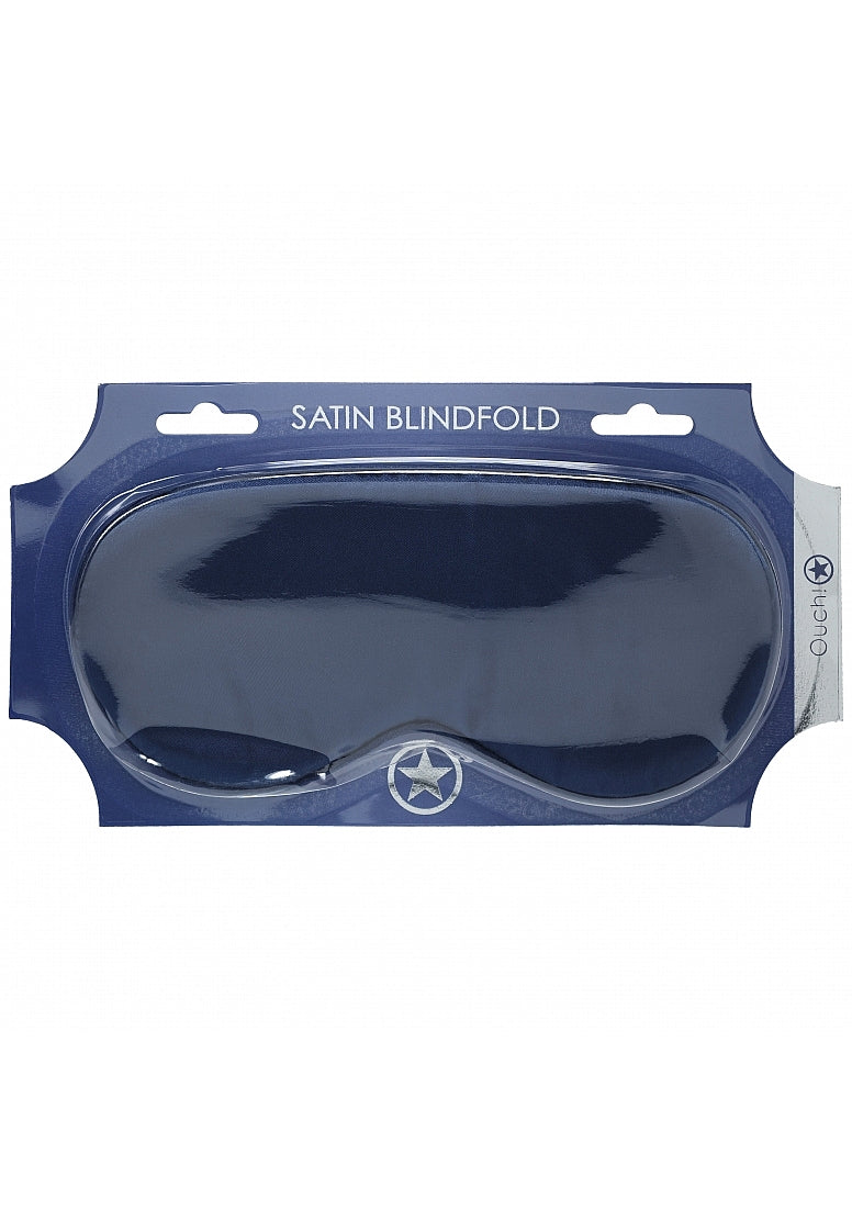 Ouch! Navy Satin Blindfold Mask