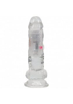 RealRock LED Vibrating Dildo with Balls 6"