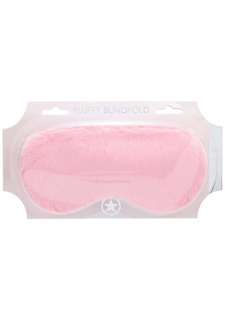Ouch! Powder Pink Fluffy Blindfold Mask