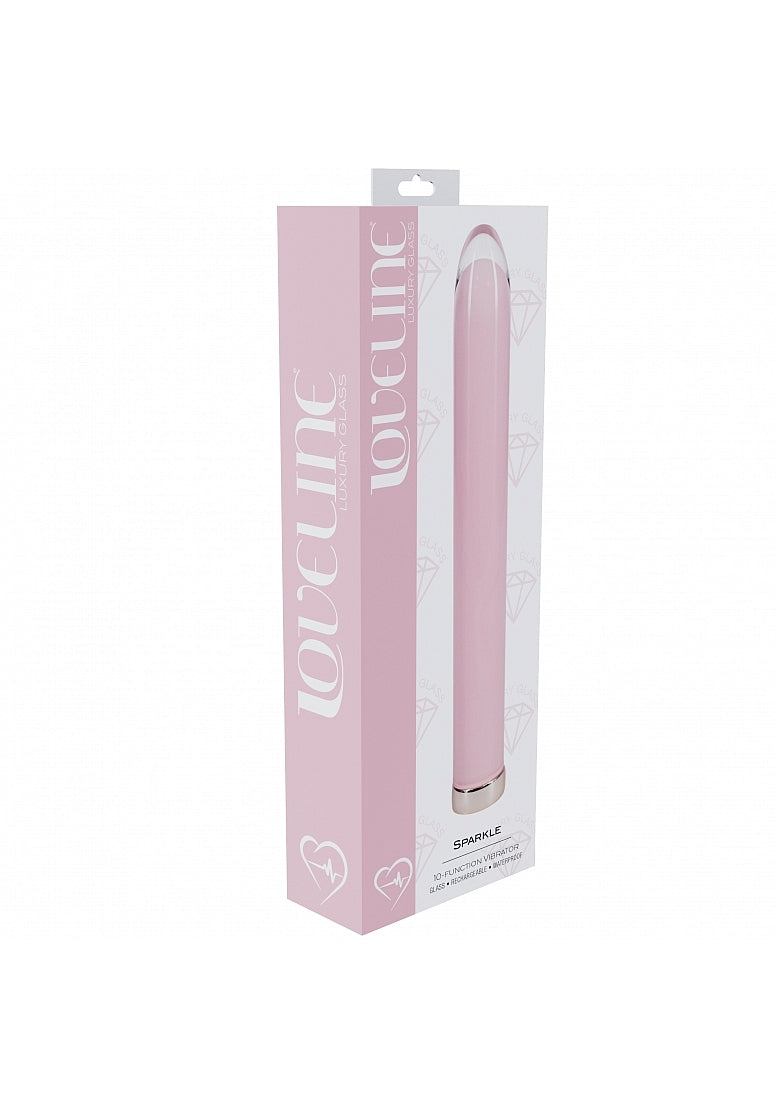 Loveline Sparkle Glass Vibrator Pink