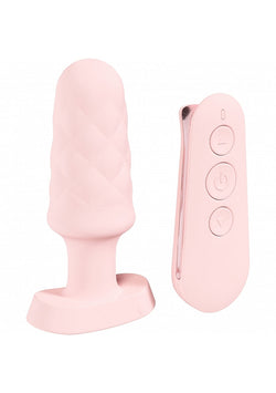 Loveline Velvet Remote Vibrating Plug Pink