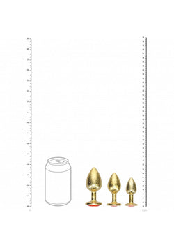 Ouch! Milan Metal Anal Plug Set Gold