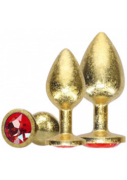 Ouch! Milan Metal Anal Plug Set Gold