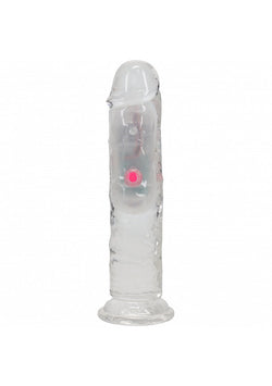RealRock LED Vibrating Dildo No Balls 6"