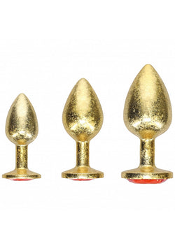 Ouch! Milan Metal Anal Plug Set Gold