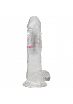 RealRock LED Vibrating Dildo with Balls 7"