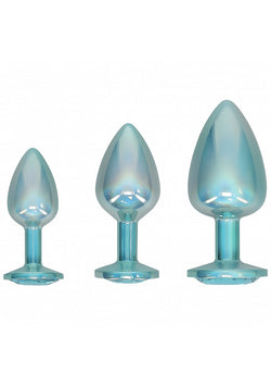 Ouch! Paris Metal Anal Plug Set Blue