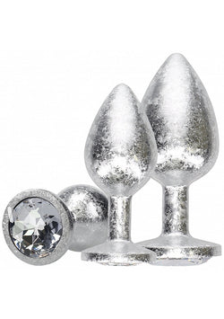 Ouch! New York Metal Anal Plug Set Silver